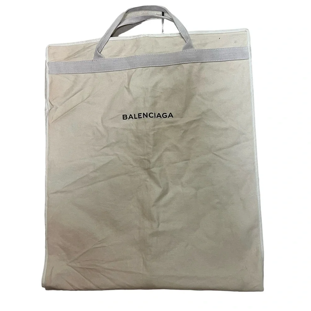 Balenciaga Designer Full Length Cotton Canvas Eco Garment Travel / Storage Bag